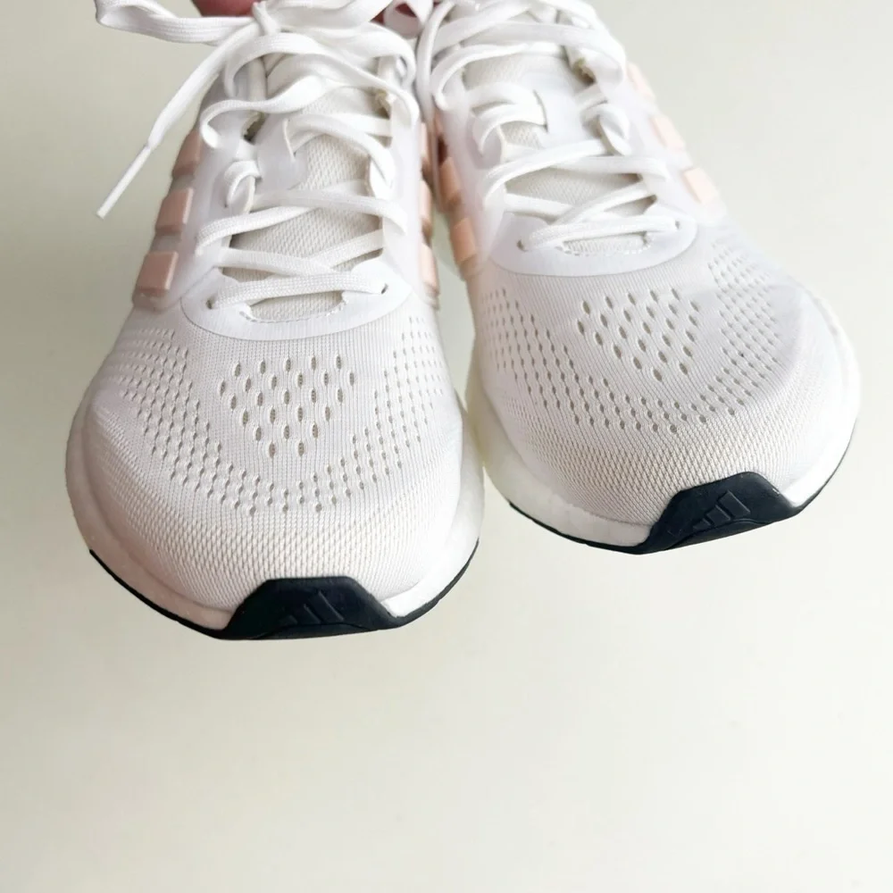 Adidas Women’s Pureboost 23 Running Shoes Size 10.5 White Pink - Picture 3 of 12